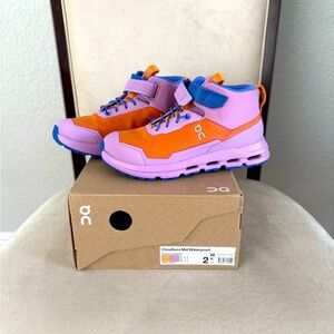 On Cloud Cloudhero Mid Waterproof Boots Size 2 Copper Lavendula